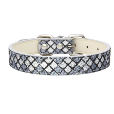 

Dog Collars Bling Plaids Pet Dog Collar With With Leash Ring Puppy Cat Collars For Teddy French Bulldog Pet Accessories