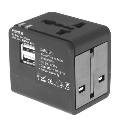 

New Universal Power Adapter Electric Converter World USB Travel Plug
