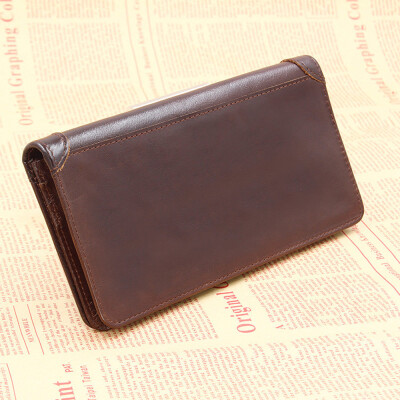 

Tailored Men Genuine Leather Wallet Leather CreditID Card Holder Purse Wallet BK