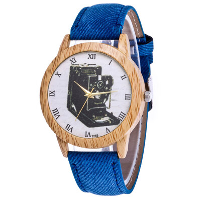

RM Womens Fashion Casual Leather Strap Analog Quartz Round Watch