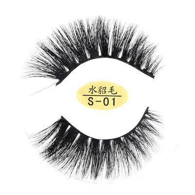 

〖Follure〗Natural 3D Eyelashes 100 faux Mink Hand-made False Lashes Soft 1 Pair