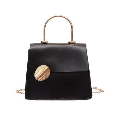 

Women Chain Messenger Shoulder Bag Simple PU Leather Square Bags Crossbody Bag Ladies Vintage Handbags Female YJ