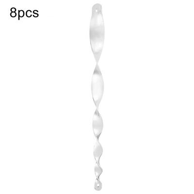 

Greensen 8Pcs Hanging Bird Repellent Reflective Twisting Scare Rods Spiral Deterrent