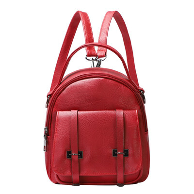 

Fashion Women Leather Small Backpacks High Quality Soft Mini Shoulder Bags for Teenage Girl School Bags FemaleBackpacks