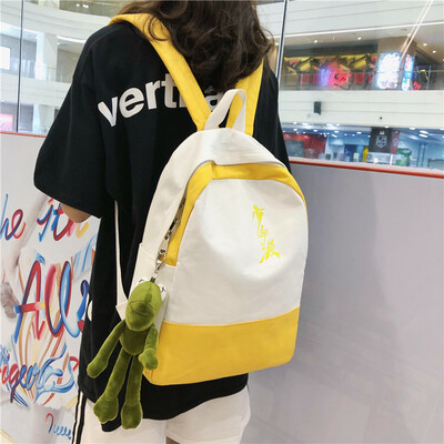 

Schoolbag female ins wind Hyun-a Kim Sen department Korean high school Harajuku ulzzang backpack female backpack female student Ja