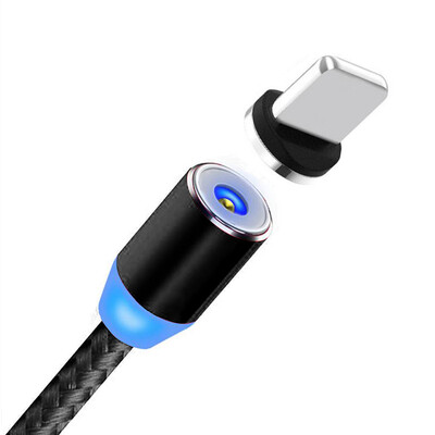 

Magnetic Adpter Cable Type-C Port LED Fast Charging Wire Cable Line Converter For Samsung Xiaomi Huawei Android Mobile Phones