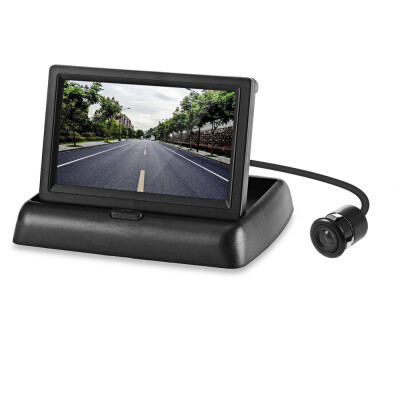 

Car Foldable 43 inch Screen Display Rear View Monitor 185mm Reversing Camera