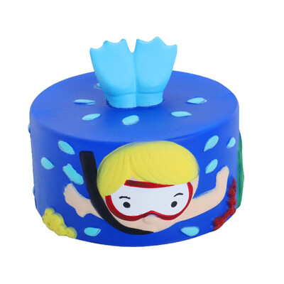 

Gotoamei 9cm Jumbo Cartoon Diver Cake Super Slow Rising Squeeze Stress Reliever Toys