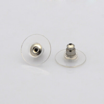 

304 Stainless Steel Ear Nuts with Plastic Stainless Steel Color 12x7mm Hole 1mm