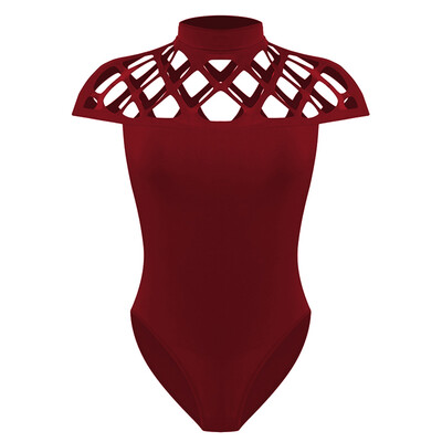 

2017 Women Sexy One-Piece Bandage Playsuit Bodycon Mesh Bodysuit Jumpsuit