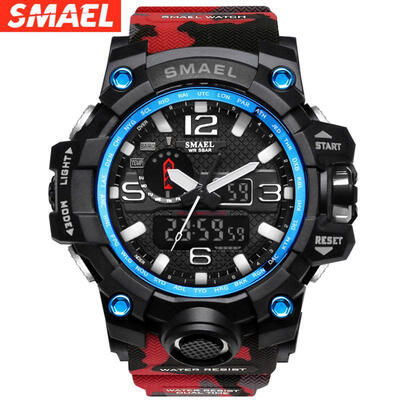 

Military Watch Digital SMAEL Brand Watch  Shock Mens Wristwatch Sport LED Watch Dive 1545B 50m Wateproof Fitness Sport