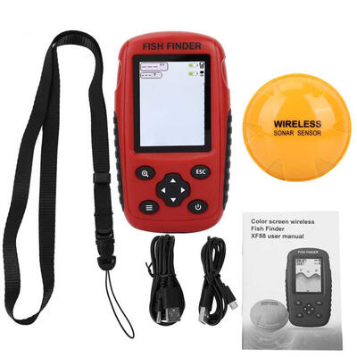 

Greensen Portable Fish Finder with Wireless Sonar Sensor&LCD Display for Outdoor Fishing Tool