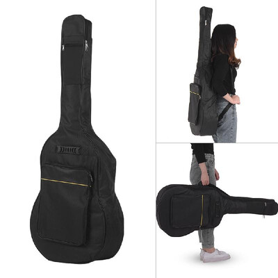 

4041 Inch Acoustic Guitar Bag Backpack Soft Case Gig Bag Water-resistant Thick Padding Adjustable Sholder Strap Black