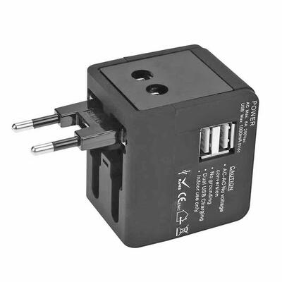 

Global Universal Multi-functional Adapter Plug Dual USB Travel Charger