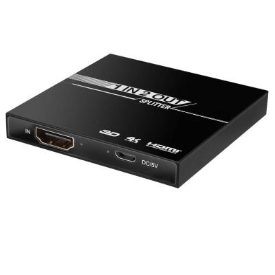 

HDMI Splitter 1 in 2 out Aluminum Ver14 HDCP 4K HDMI 1x2 Switcher 3D 1080P