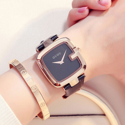

Ancient European fashion simple watch golden shell 5006