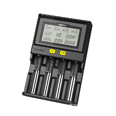 

MiBOXER C4-plus Intelligent Universal 25A 4 Bay LCD Display Battery Charger