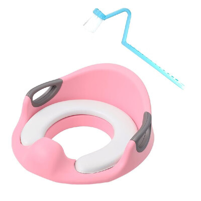 

Household Lightweight Potty Training Toilet Seat Cover Urine Splash Guard Non-Slip Rubber Grip Cushion Handle Backrest Seat Design