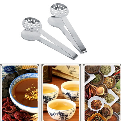 

2pcs Kitchen Craft Tool Stainless Steel Round Tea Bag Tongs Squeezer Holder GripStainless Steel Squeezer TongsHolder Grip
