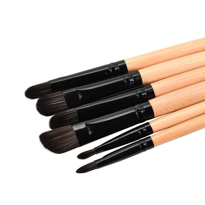 

〖Follure〗6Pcs Single Head Long-Handled Brush Eye Shadow Brush Makeup Makeup Brush