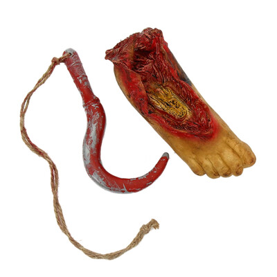 

Halloween Fake Scary Severed Hand Blood Foot Props Simulation Bloody Limbs Fake Scar Halloween Party Horror Decor