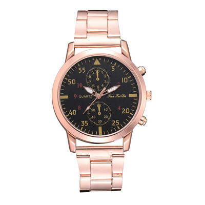 

Gobestart Quartz Wrist Watches Steel Strip Watch Strap Analog Slim Dial Casual