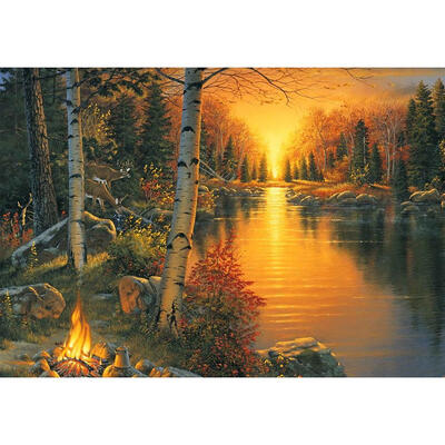 

5D DIY Full Drill Diamond Painting Sunset Landscape Cross Stitch Embroidery