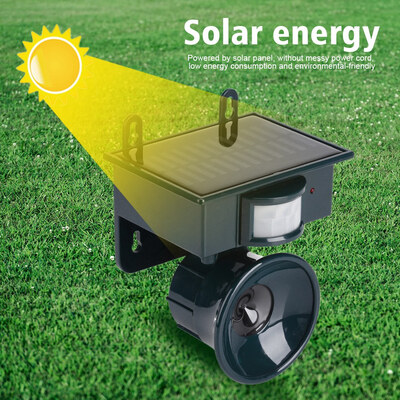 

Ultrasonic Bird RepellerSolar Powered PIR Motion Sensor Ultrasonic Pest Repeller Bird Dog Cat Fox Mouse Chaser