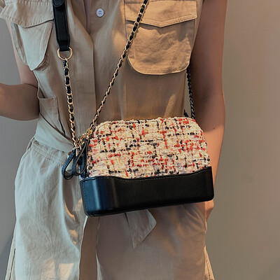 

Small bag wild fashion chain handbag 2019 autumn new foreign style Korean student texture shoulder Messenger bag