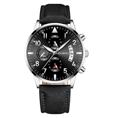 

Gobestart Men Military Luxury Sports Watch Analog Sport Leather Quartz Mens Watches