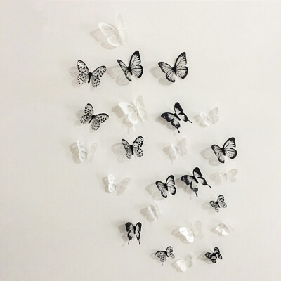 

Butterflys 3D PVC Wall Stickers-18Pcs