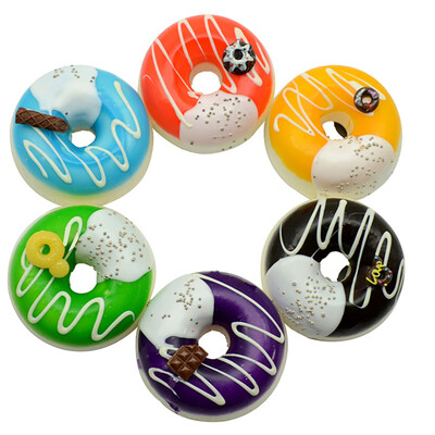 

Gotoamei 6PC Squeeze Stress Reliever Cute Doughnut Cream Scented Slow Rising Toys