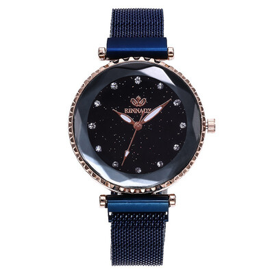 

Luxury Mesh Women Watch Fashion Ladies Magnet Starry Sky Quartz Wrist Watches Female Clock relogio feminino montre femme 2019