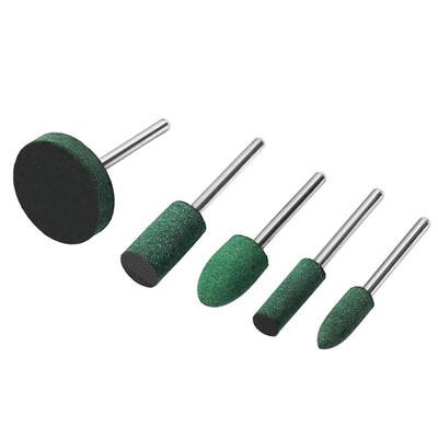 

5pcsset Cylindrical Conical Rubber Grinding Heads Polishing Abrasive Tool