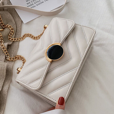 

Xiao Xiang Feng rhombog bag 2019 new Korean version simple small square bag leisure chain single shoulder oblique satchel bag