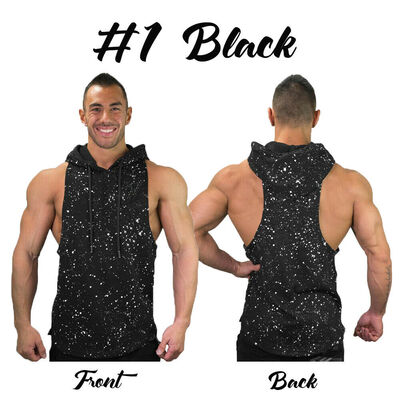 

Men Hoodies Vest Muscle Stringer Bodybuilding Singlet Gym Tank Top Sports Shirts