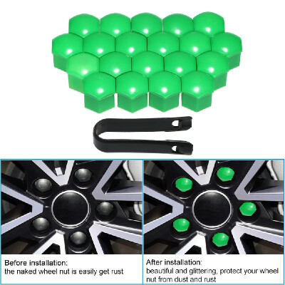 

20pcs Universal 19mm Wheel Nut Covers Lug Nut Caps Screw Protector