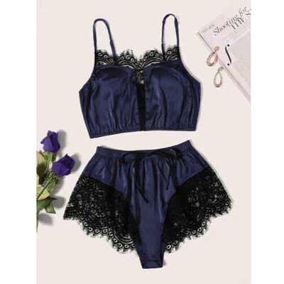 

Women Lady Lingerie Satin Babydoll Underwear Sleepsuit Sleepwear Nightwear