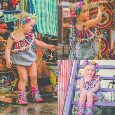 

Newborn Infant Baby Girl Off Shoulder One-Pieces Romper Bodysuit Jumpsuit Outfit