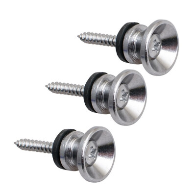 

Metal Strap Lock Buttons End Pins with Mounting Screws For Electric Acoustic Guitar 2pcs