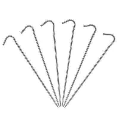 

6pcs10pcs Titanium Tent Pegs Titanium Tent Nails Outdoor Camping Tent Stakes Bend Hook
