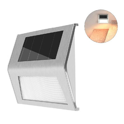 

6LED Solar Powered Stair Lights Wall Lamp Solar Step Light Water-resistant Outdoor Lighting Walkway Light for Deck Path Patio Gard