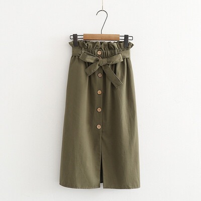 

Roseonmyhand Womens Casual Denim Vintage Comfortable High Waist Ladies Long Skirt