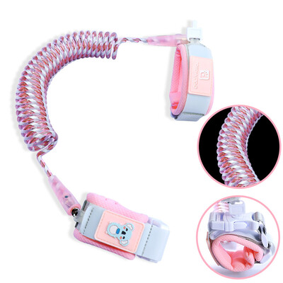 

Small Harlan anti-lost with traction rope children anti-lost rope baby anti-missing bracelet child toddler with Mummy bag slip baby artifact with lock reflective cherry powder