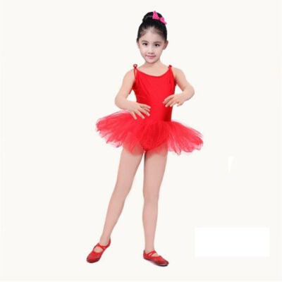 

Dance Sling Ballet Dress Girls Dance Costumes Exercise Clothes Small Princess Fluffy Dancewear