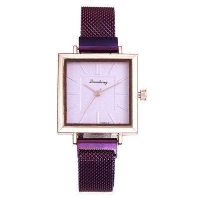 

RM Womens Casual Stainless Steel Mesh Belt Watch Simple Dial Quartz Watch