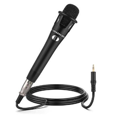 

Handheld Wired Condenser Microphone Mic XLR Cable 35mm Plug for KTV Karaoke Singing Network Broadcast Live Streaming