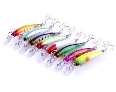 

VISSEN 8PCS 4g 7cm Fake Lures Simulation Bionic Road Sub Bait Fishing Tackle Lures Trolling Wobblers