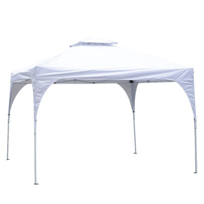 

10 x 10 2- Tier Outdoor Portable Folding Sun Shade Pop Up Tent Canopy - White