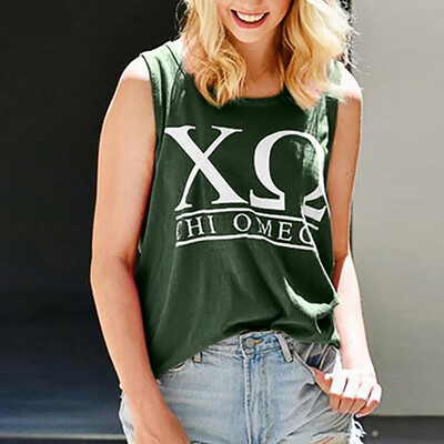 

Starmoon Fashion Womens O-Neck Letter Printing Sleeveless Vest Blouse Loose Shirt Tops